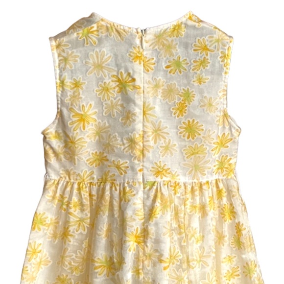 Beautiful Yellow White Daisy Vintage Dress Kids Graffiti Size 116 cm/6 yo NWOT - Picture 3 of 7